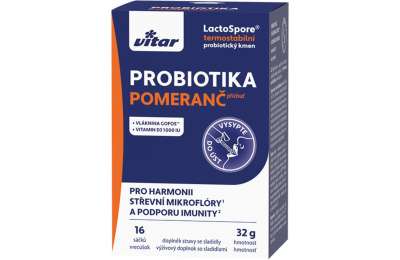 Vitar Probiotika+vláknina+vit.C a D 16x2g